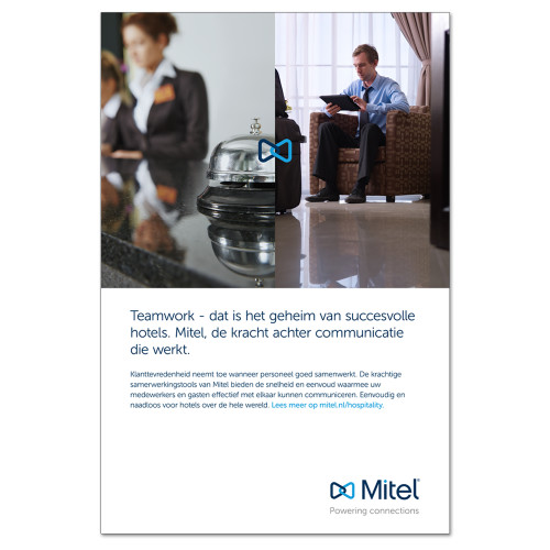  24 x 36 Poster Mounted to Foam Core - Mitel Mobile Enterprise Cloud Poster - Dutch