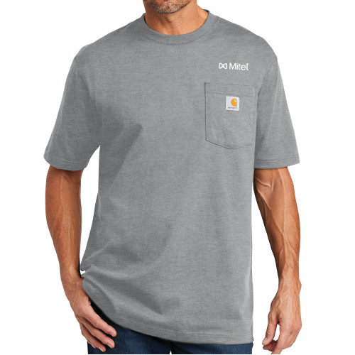  Carhartt Workwear Heather Grey Pocket T Shirt
