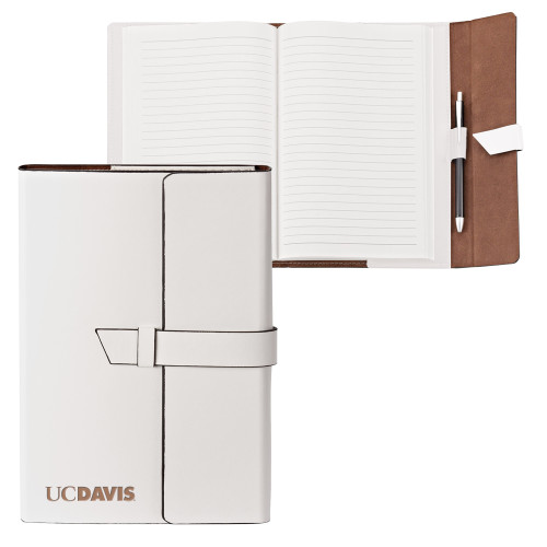  Fabrizio Junior White Portfolio w/Loop Closure - UC DAVIS Engraved