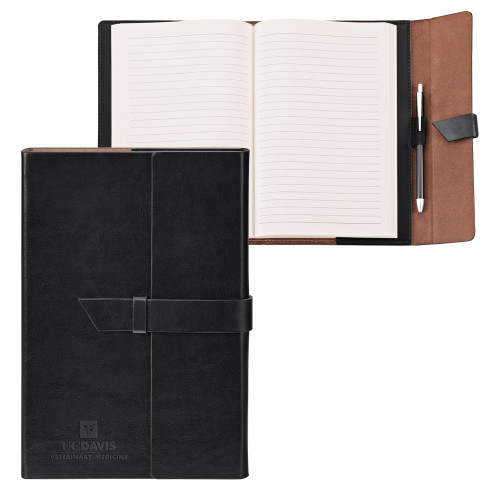  Fabrizio Junior Black Portfolio w/Loop Closure - Veterinary Medicine Engraved