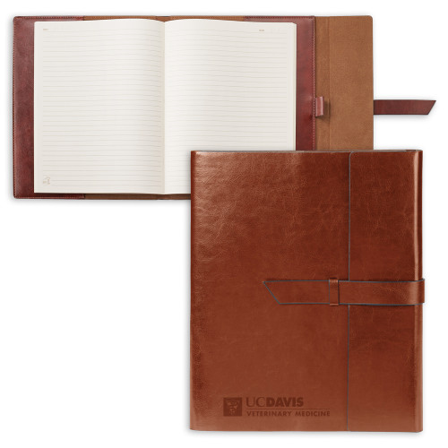  Fabrizio Brown Portfolio w/Loop Closure - Veterinary Medicine Engraved