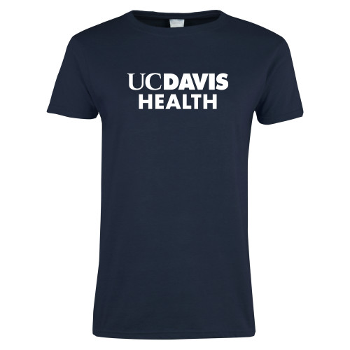  Womens Short Sleeve Navy Tee - UC Davis Health