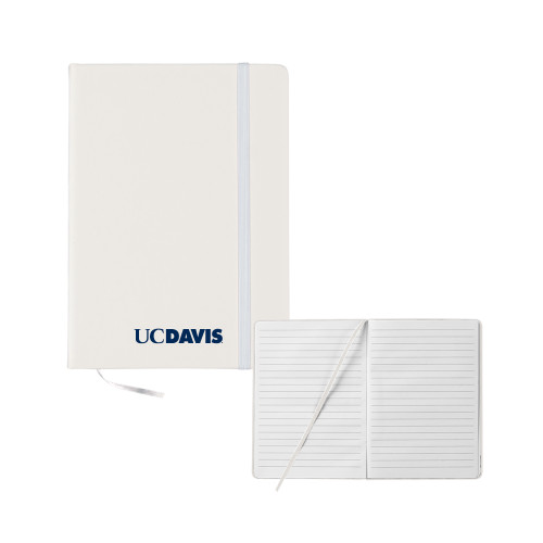  5x7 White Hard Cover Journal - UC DAVIS