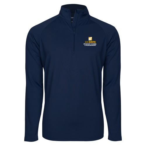  Sport Tek Navy Sport Wick Stretch 1/2 Zip Pullover - Graduate School of Management Stacked