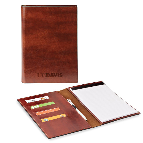  Fabrizio Brown Padfolio - UC DAVIS Engraved