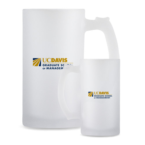  Full Color Decorative Frosted Glass Mug 16oz - Graduate School of Management Flat